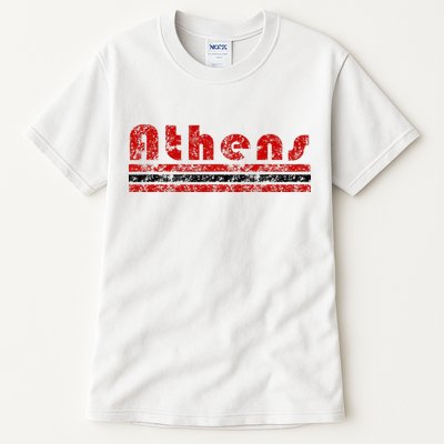 Athens Georgia Retro Three Stripe Weathered Tall T-Shirt