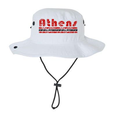 Athens Georgia Retro Three Stripe Weathered Bucket Hat
