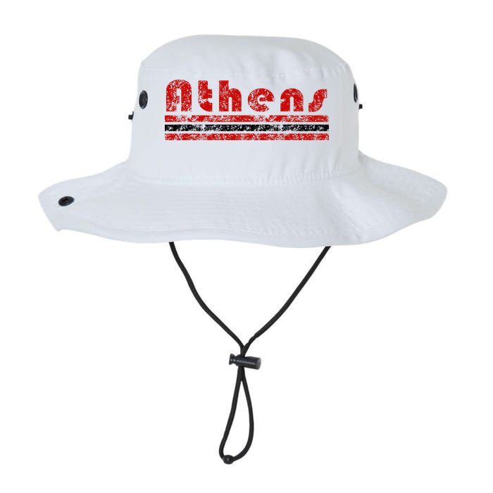 Athens Georgia Retro Three Stripe Weathered Bucket Hat