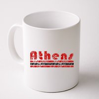 Athens Georgia Retro Three Stripe Weathered Mug