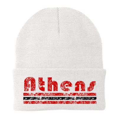 Athens Georgia Retro Three Stripe Weathered Beanie