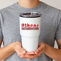 Athens Georgia Retro Three Stripe Weathered Tumbler