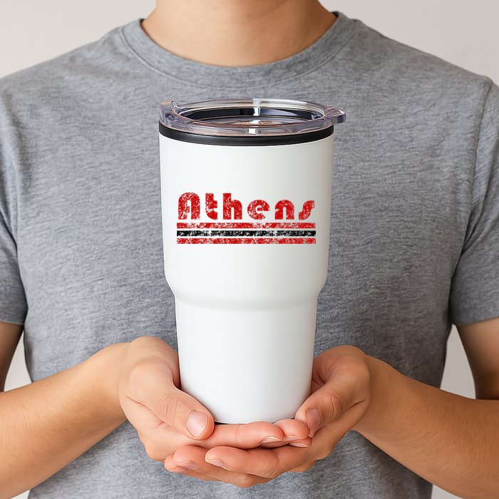 Athens Georgia Retro Three Stripe Weathered Tumbler