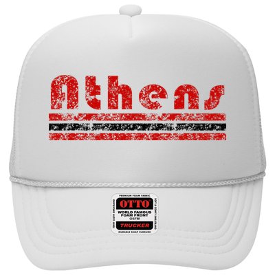 Athens Georgia Retro Three Stripe Weathered Hat