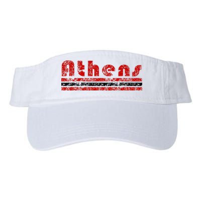 Athens Georgia Retro Three Stripe Weathered Visor