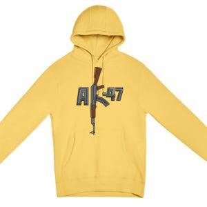 Akgreat Gift47 Rifle Gun K Design Assault Ak47 Gun Owner Funny Gift Funny Gift Premium Pullover Hoodie