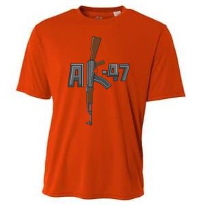 Akgreat Gift47 Rifle Gun K Design Assault Ak47 Gun Owner Funny Gift Funny Gift Cooling Performance Crew T-Shirt