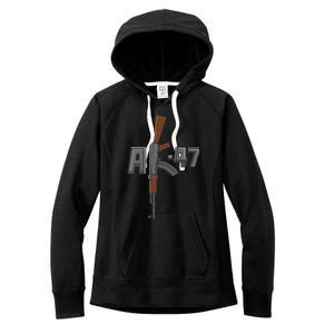 Akgreat Gift47 Rifle Gun K Design Assault Ak47 Gun Owner Funny Gift Funny Gift Women's Fleece Hoodie