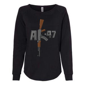 Akgreat Gift47 Rifle Gun K Design Assault Ak47 Gun Owner Funny Gift Funny Gift Womens California Wash Sweatshirt