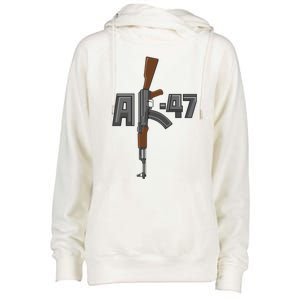 Akgreat Gift47 Rifle Gun K Design Assault Ak47 Gun Owner Funny Gift Funny Gift Womens Funnel Neck Pullover Hood