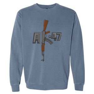 Akgreat Gift47 Rifle Gun K Design Assault Ak47 Gun Owner Funny Gift Funny Gift Garment-Dyed Sweatshirt