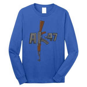 Akgreat Gift47 Rifle Gun K Design Assault Ak47 Gun Owner Funny Gift Funny Gift Long Sleeve Shirt