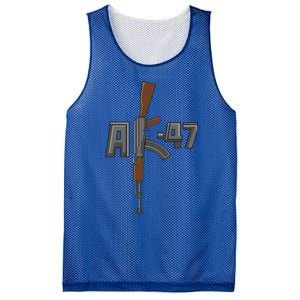 Akgreat Gift47 Rifle Gun K Design Assault Ak47 Gun Owner Funny Gift Funny Gift Mesh Reversible Basketball Jersey Tank