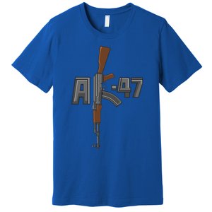 Akgreat Gift47 Rifle Gun K Design Assault Ak47 Gun Owner Funny Gift Funny Gift Premium T-Shirt