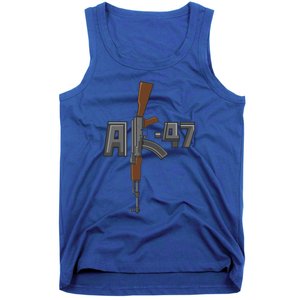 Akgreat Gift47 Rifle Gun K Design Assault Ak47 Gun Owner Funny Gift Funny Gift Tank Top