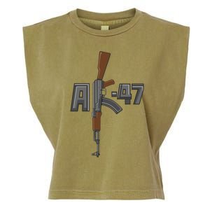 Akgreat Gift47 Rifle Gun K Design Assault Ak47 Gun Owner Funny Gift Funny Gift Garment-Dyed Women's Muscle Tee