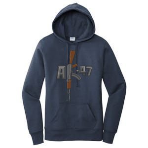 Akgreat Gift47 Rifle Gun K Design Assault Ak47 Gun Owner Funny Gift Funny Gift Women's Pullover Hoodie