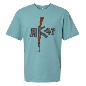 Akgreat Gift47 Rifle Gun K Design Assault Ak47 Gun Owner Funny Gift Funny Gift Sueded Cloud Jersey T-Shirt