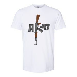 Akgreat Gift47 Rifle Gun K Design Assault Ak47 Gun Owner Funny Gift Funny Gift Softstyle CVC T-Shirt