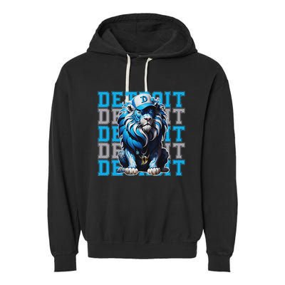 All Grit Retro Lion Lover Garment-Dyed Fleece Hoodie