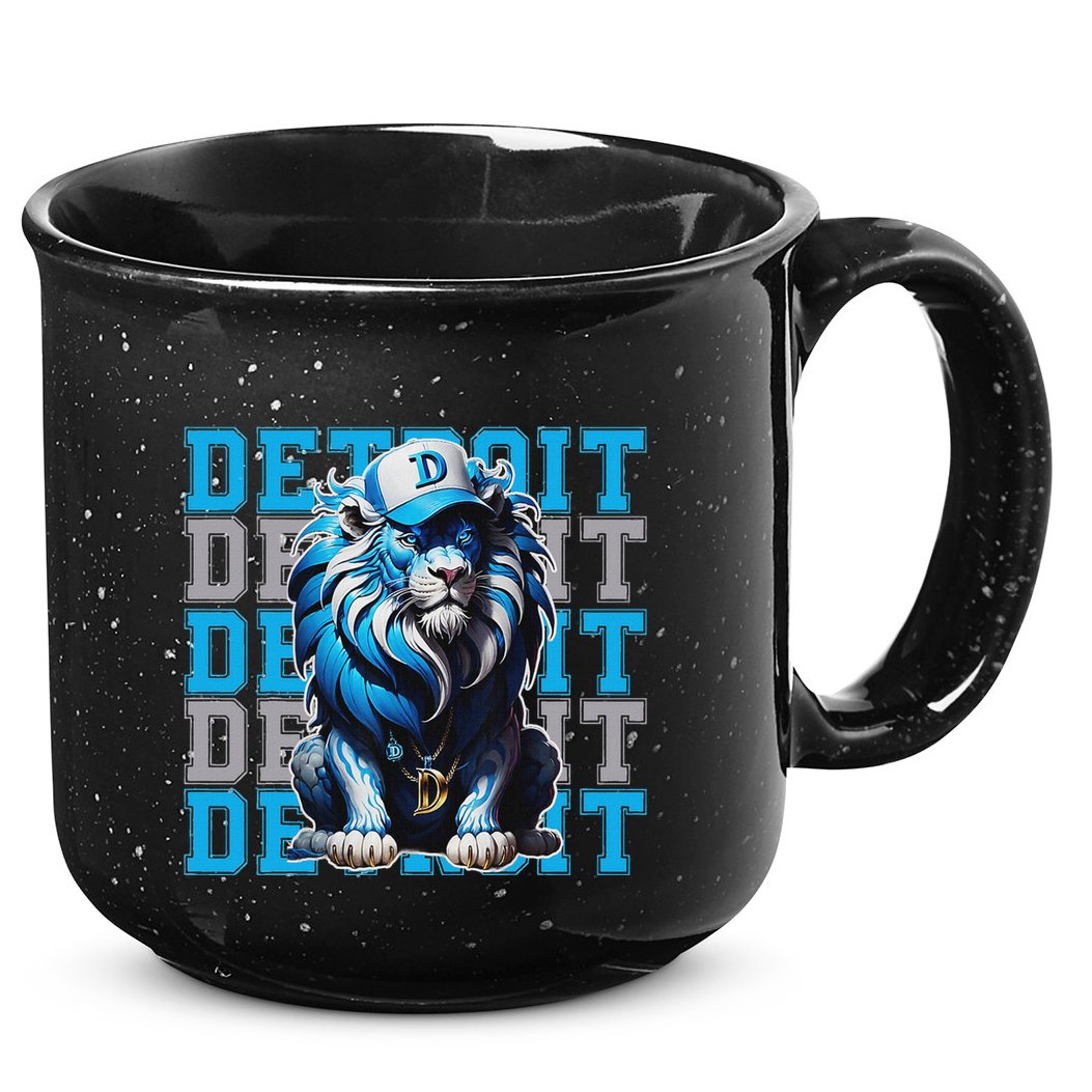 All Grit Retro Lion Lover 15oz Campfire Ceramic Mug
