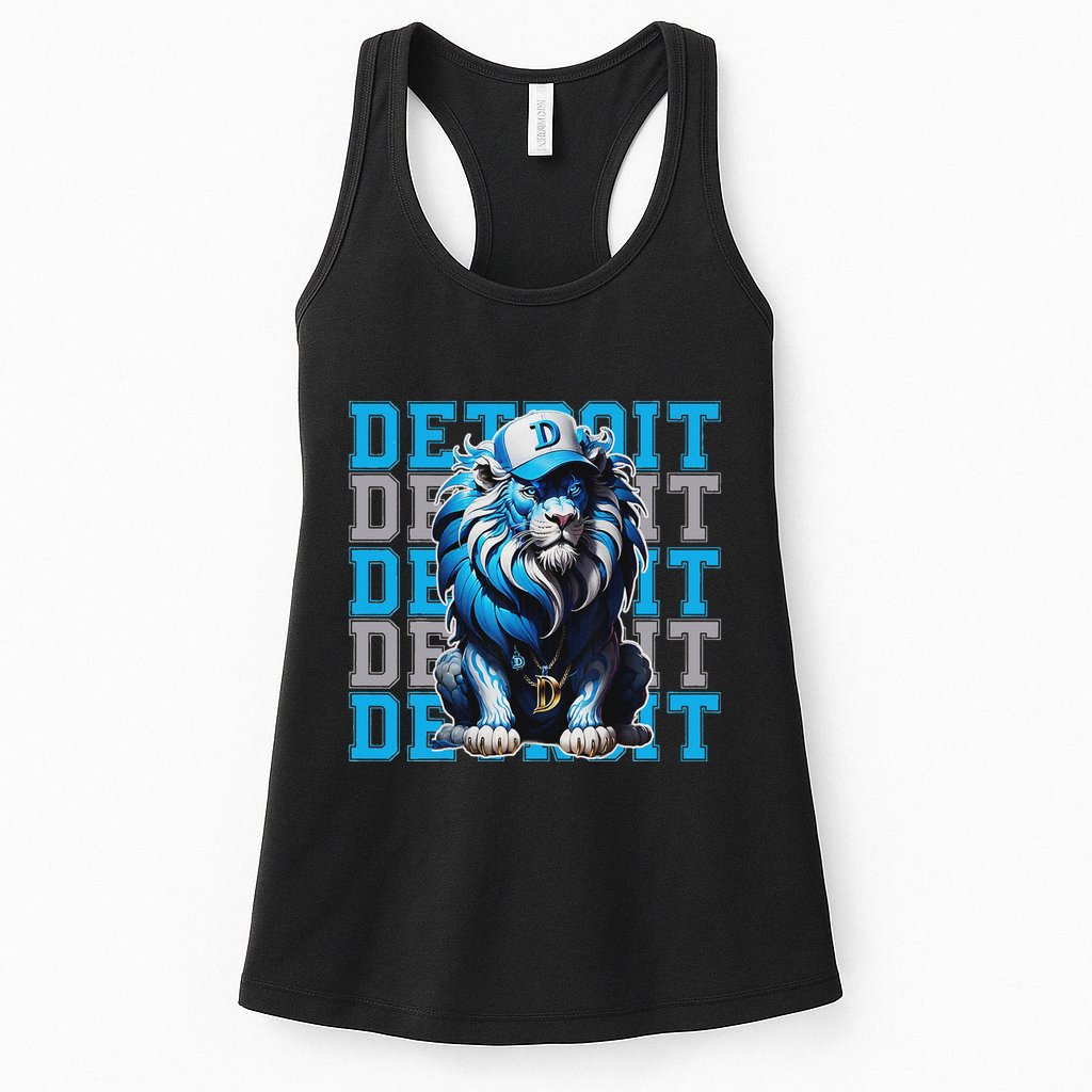 All Grit Retro Lion Lover Womens Tank Top