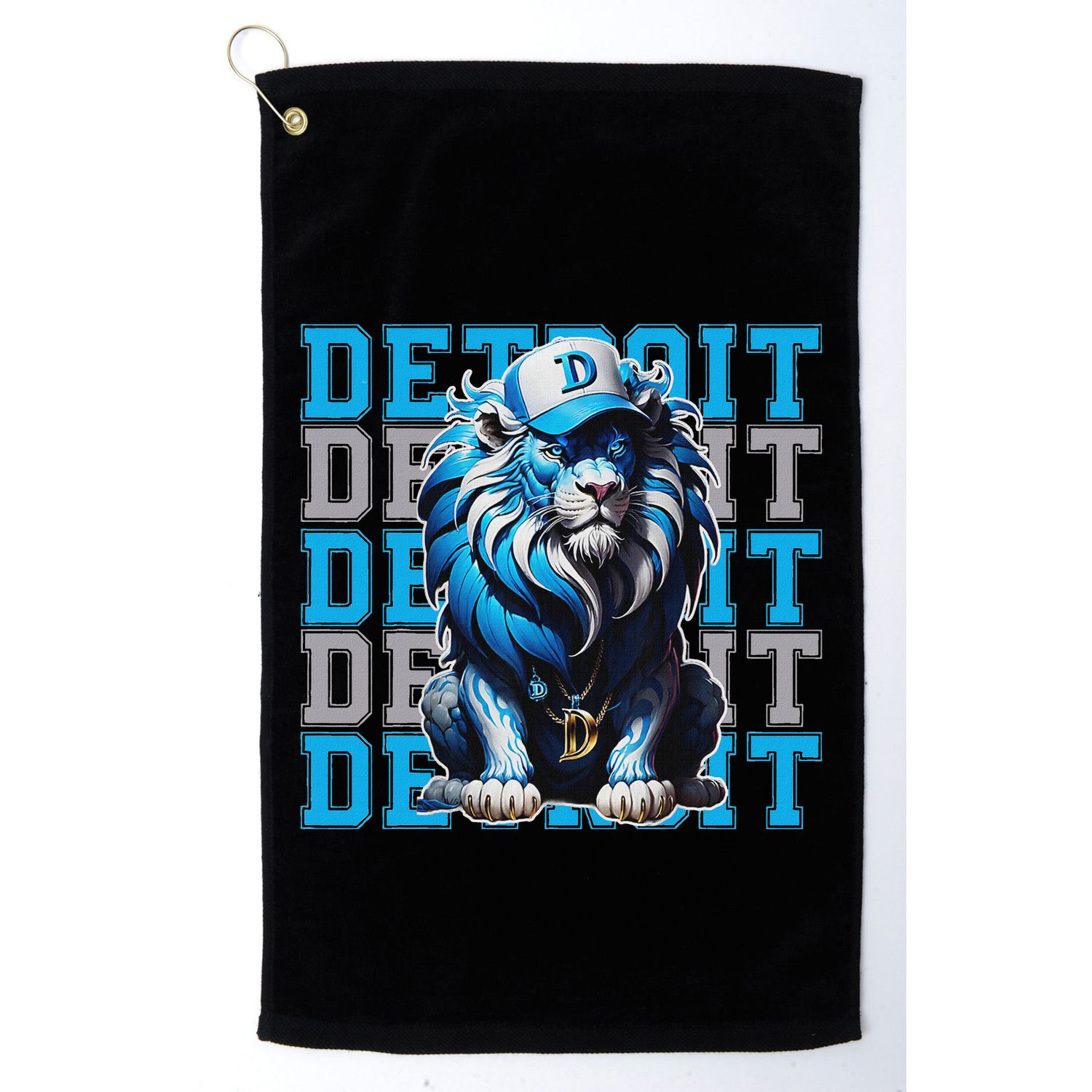 All Grit Retro Lion Lover Golf Towel