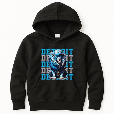 All Grit Retro Lion Lover Kids Hoodie