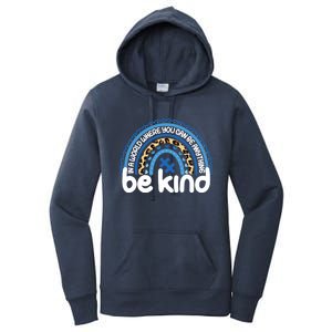 Autism Gift Rainbow Be Kind Autism Awareness Great Gift Women's Pullover Hoodie