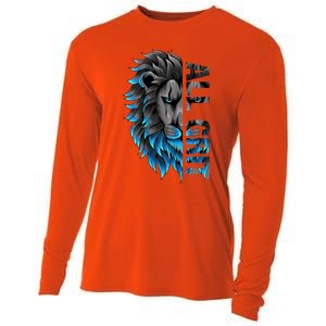 All Grit Retro Lion Lover Cooling Performance Long Sleeve Crew