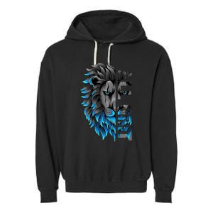 All Grit Retro Lion Lover Garment-Dyed Fleece Hoodie