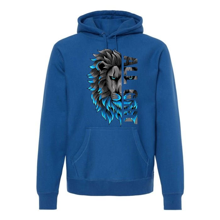 All Grit Retro Lion Lover Premium Hoodie