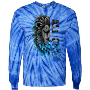 All Grit Retro Lion Lover Tie-Dye Long Sleeve Shirt