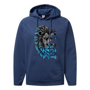 All Grit Retro Lion Lover Performance Fleece Hoodie