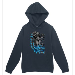 All Grit Retro Lion Lover Urban Pullover Hoodie