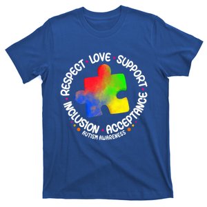 Autism Gift Respect Love Support Autism Awareness Cool Gift T-Shirt