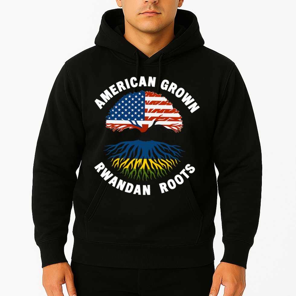 American Grown Rwandan Roots Hoodie
