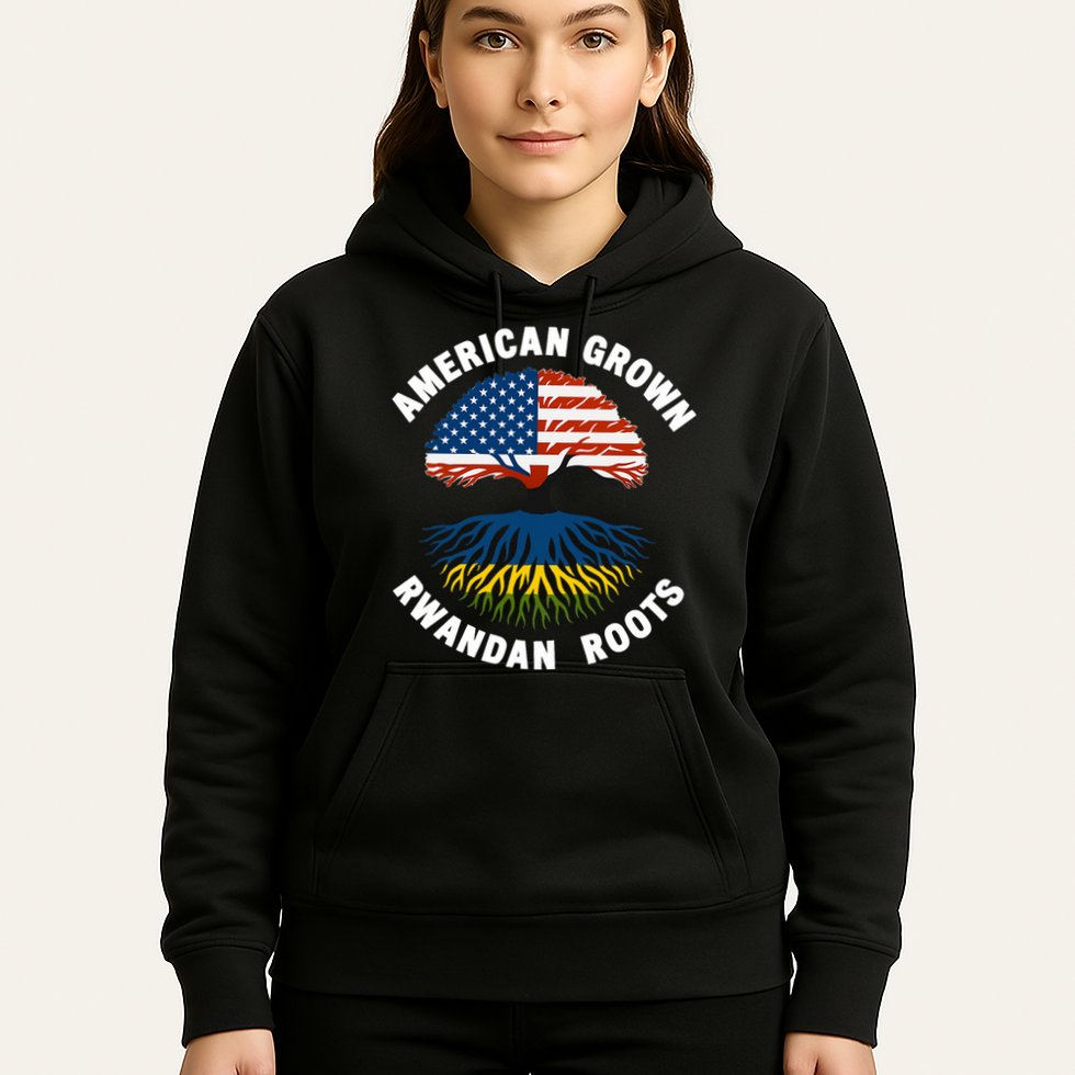 American Grown Rwandan Roots Hoodie