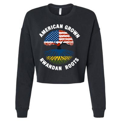 American Grown Rwandan Roots Cropped Pullover Crew