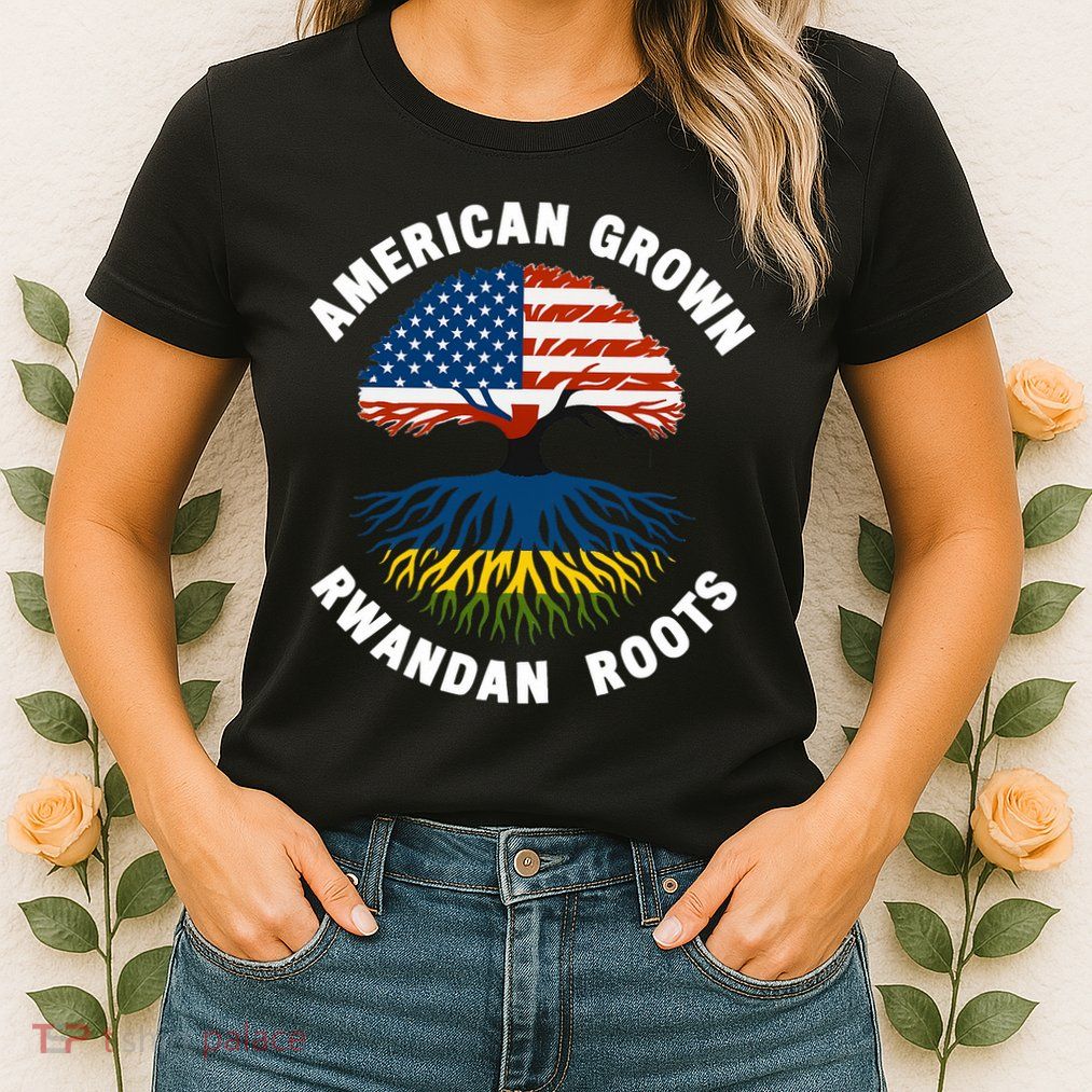 American Grown Rwandan Roots Womens T-Shirt