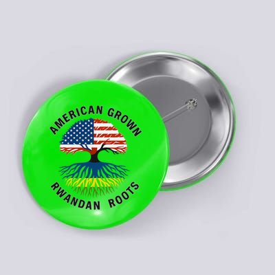 American Grown Rwandan Roots Button