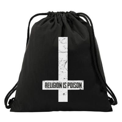 Antichrist Grunge Religion Is Atheist Occult Gothic Drawstring Bag
