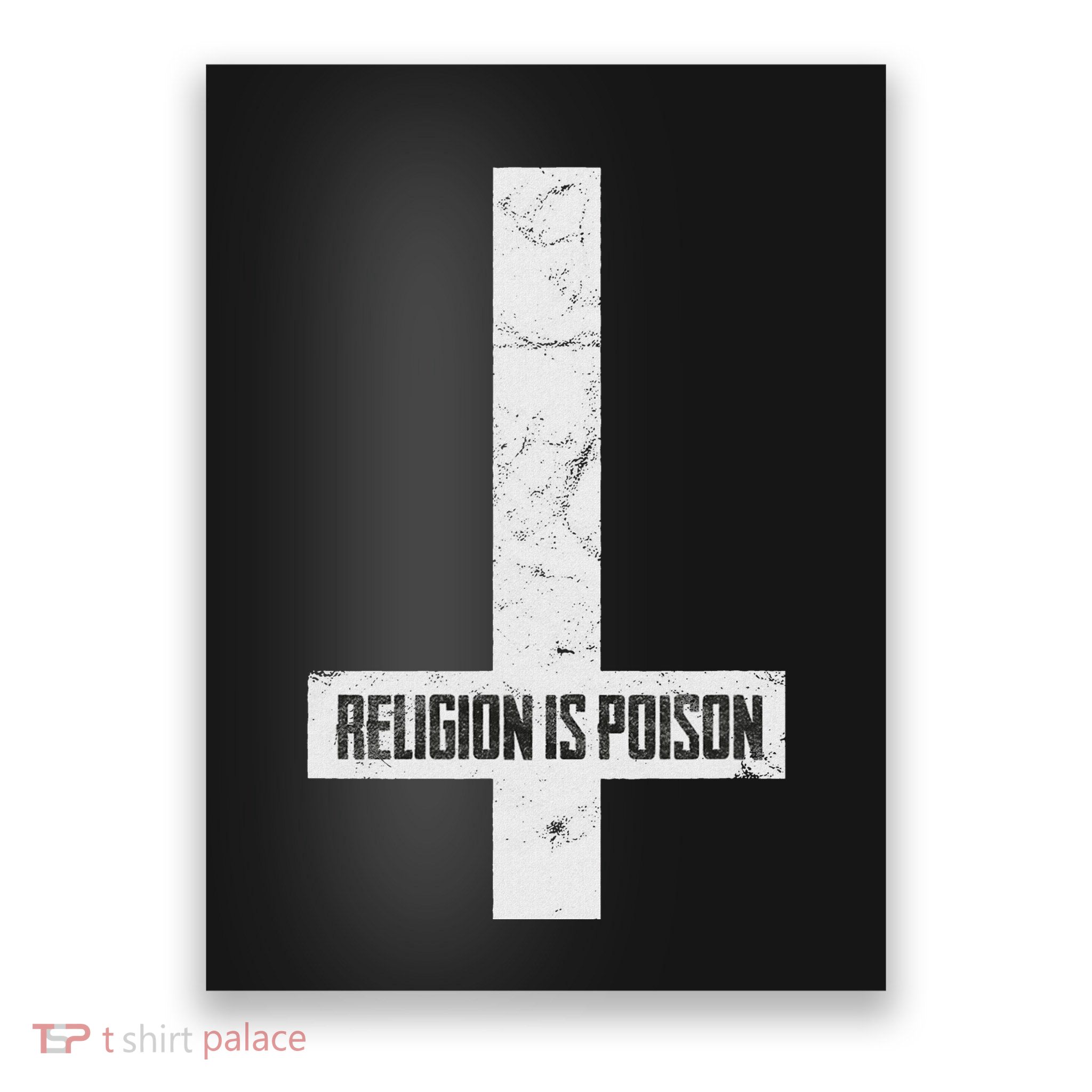 Antichrist Grunge Religion Is Atheist Occult Gothic Poster