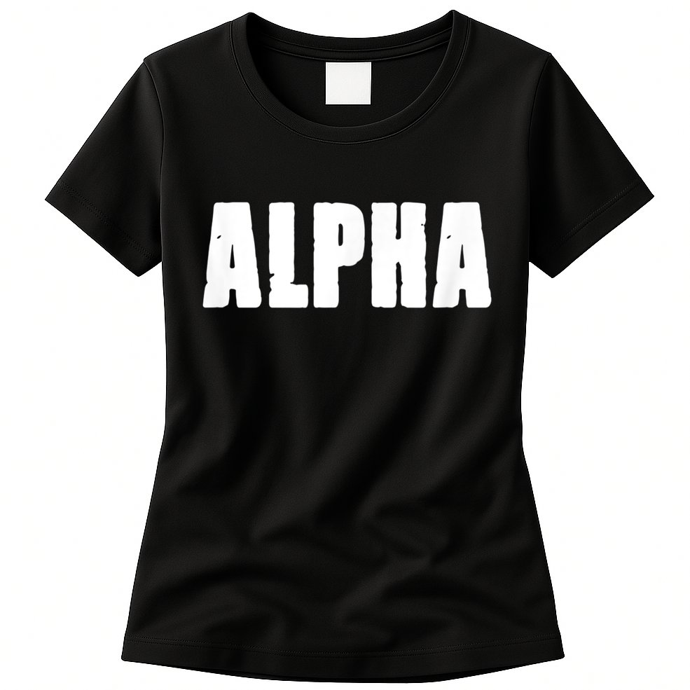 ALPHA Gym Rabbit Workout Bodybuilding Fitness F010 Womens T-Shirt