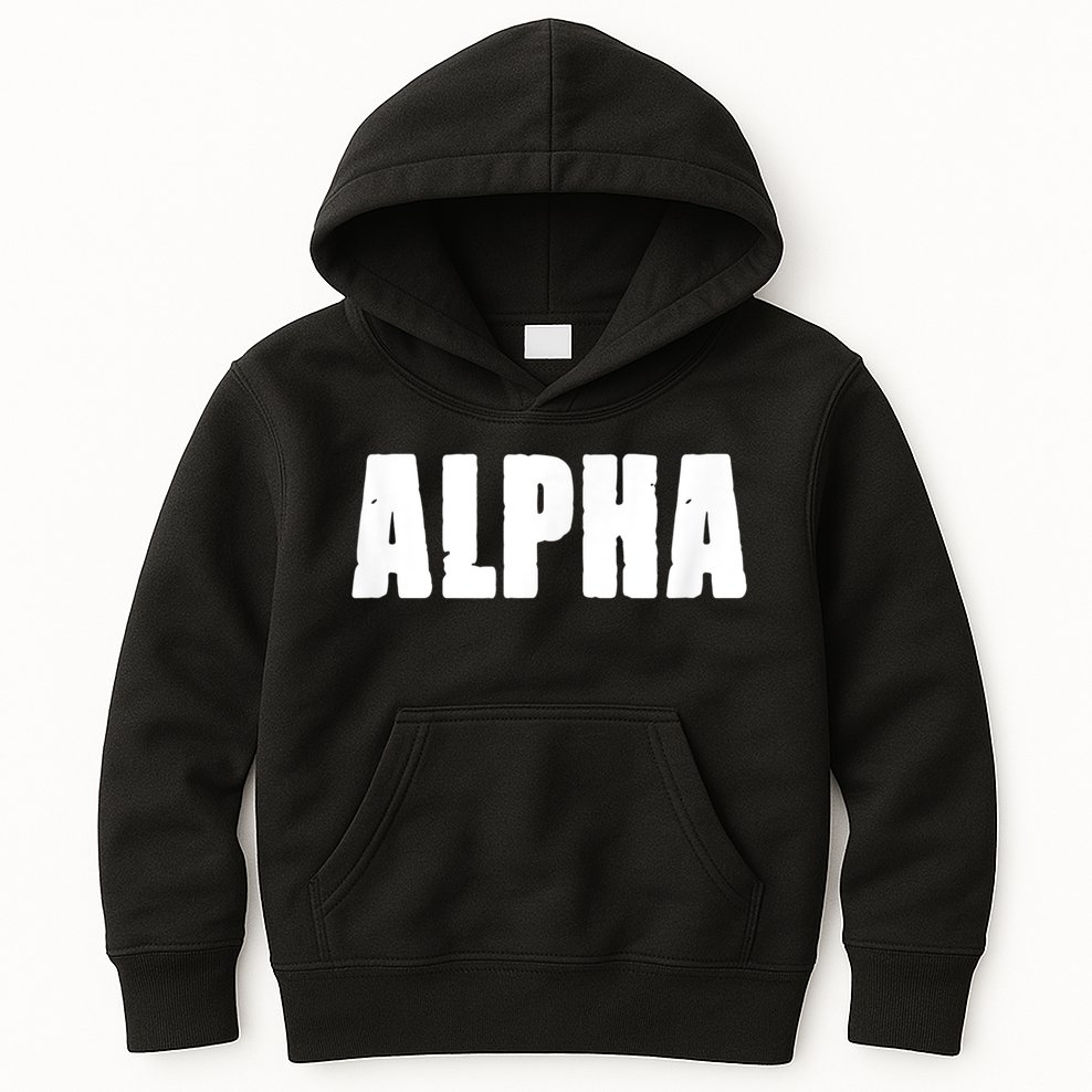 ALPHA Gym Rabbit Workout Bodybuilding Fitness F010 Kids Hoodie