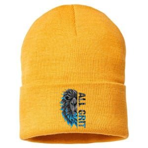 All Grit Retro Lion Lover Sustainable Knit Beanie