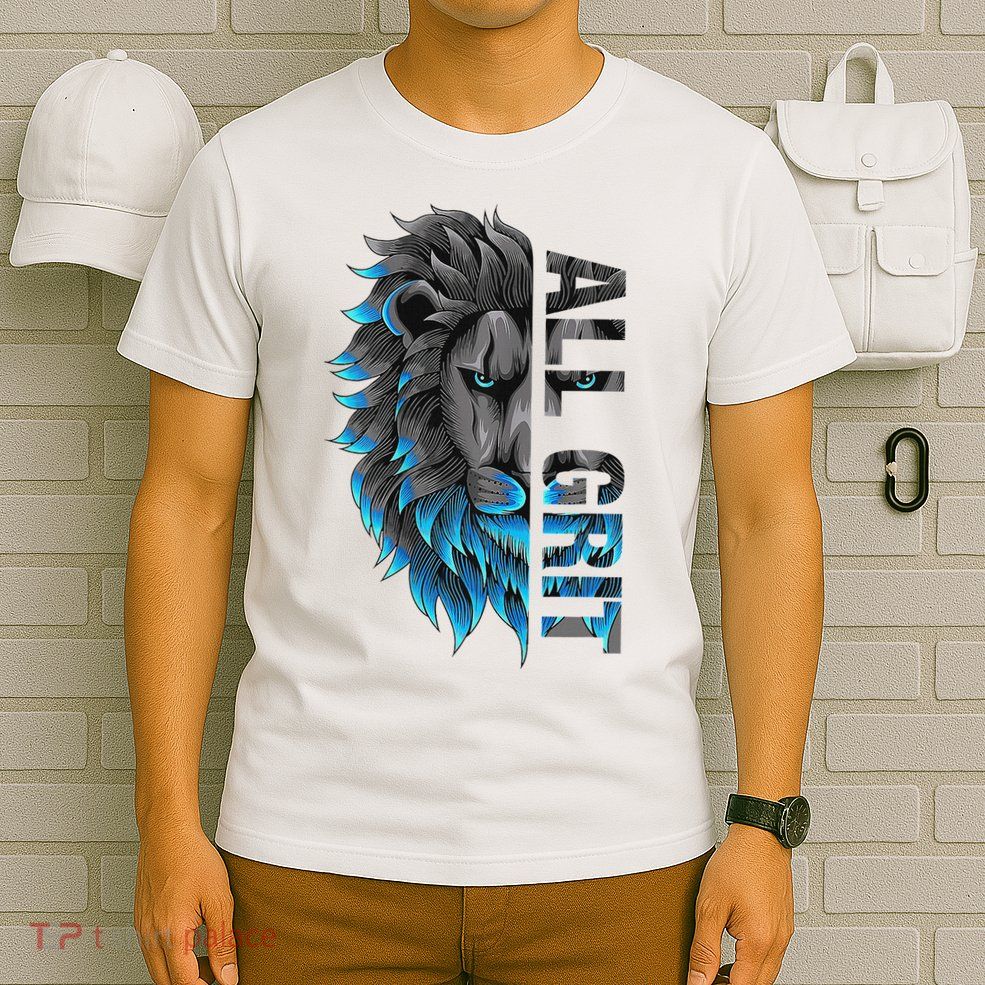 All Grit Retro Lion Lover T-Shirt