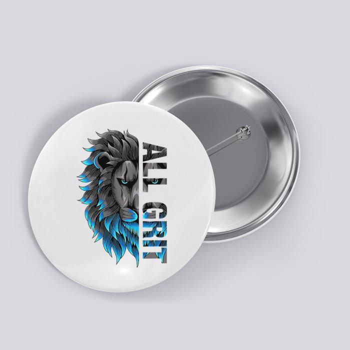 All Grit Retro Lion Lover Button