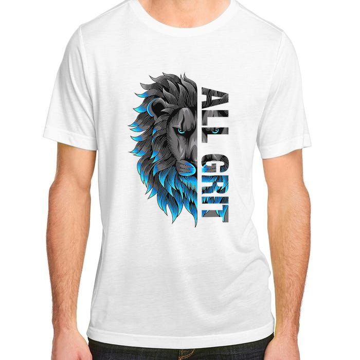 All Grit Retro Lion Lover Adult ChromaSoft Performance T-Shirt