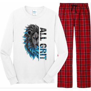 All Grit Retro Lion Lover Long Sleeve Pajama Set